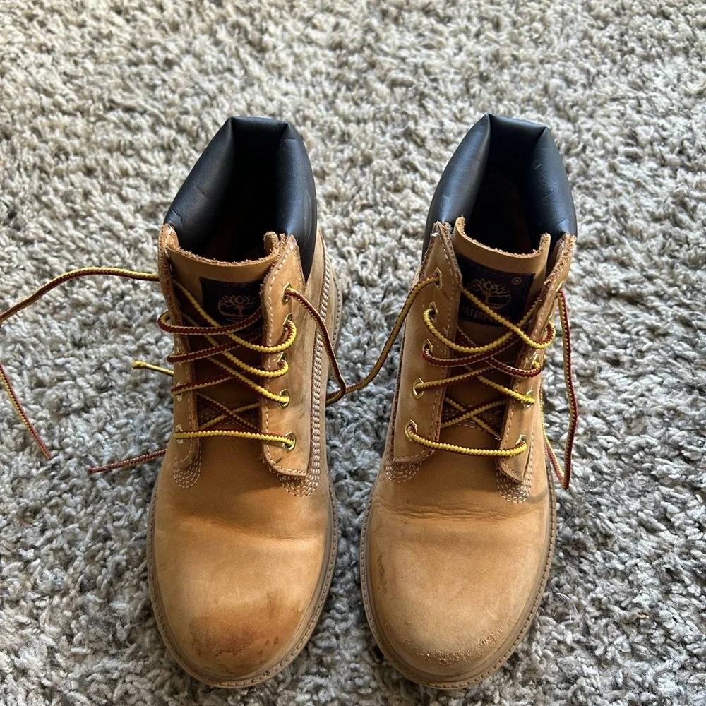 Timberland Kids Tan Leather Boots